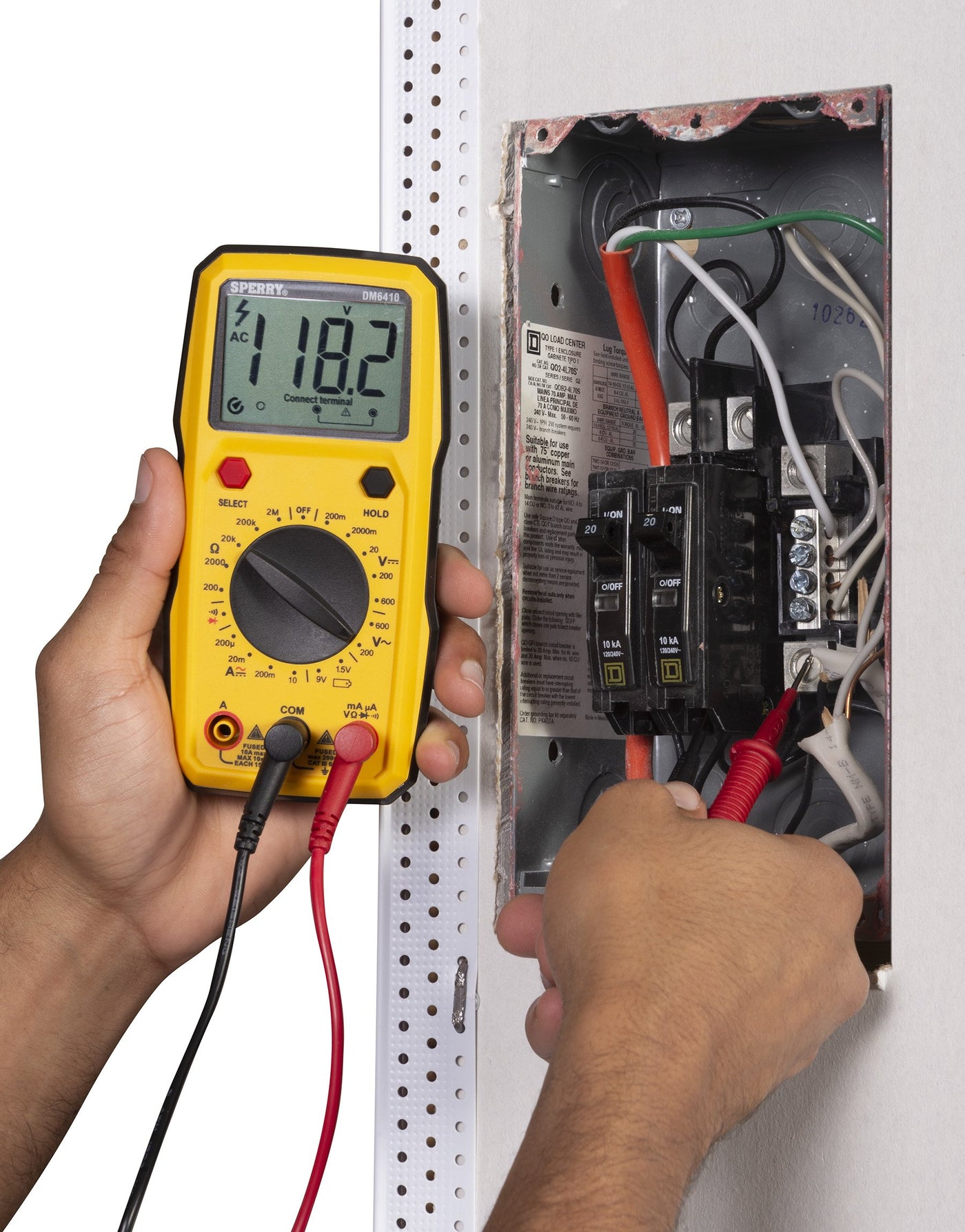 Sperry Instruments DM6410 Digital Multimeter, 8 Function, Manual Ranging