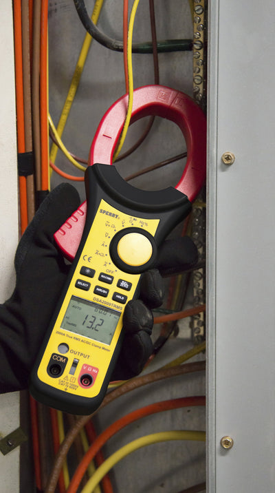 Sperry Instruments DSA2009TRMS Digital Clamp Meter, 2000A AC/DC, TRMS