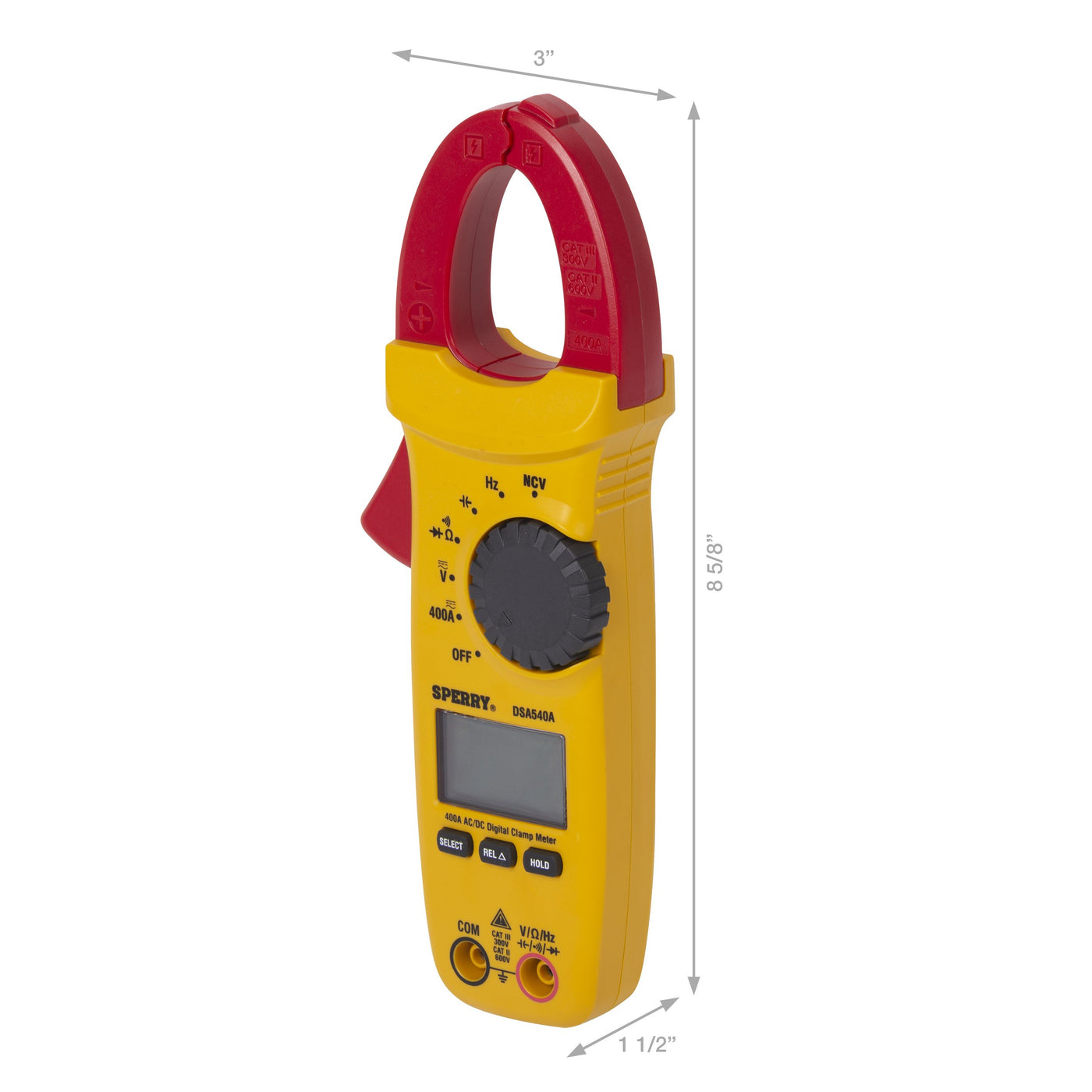 Sperry Instruments DSA540A Digital Clamp Meter, 400A AC/DC