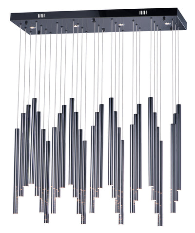  Flute LED 35-Light Pendant E10010-BC Suspension Chandelier