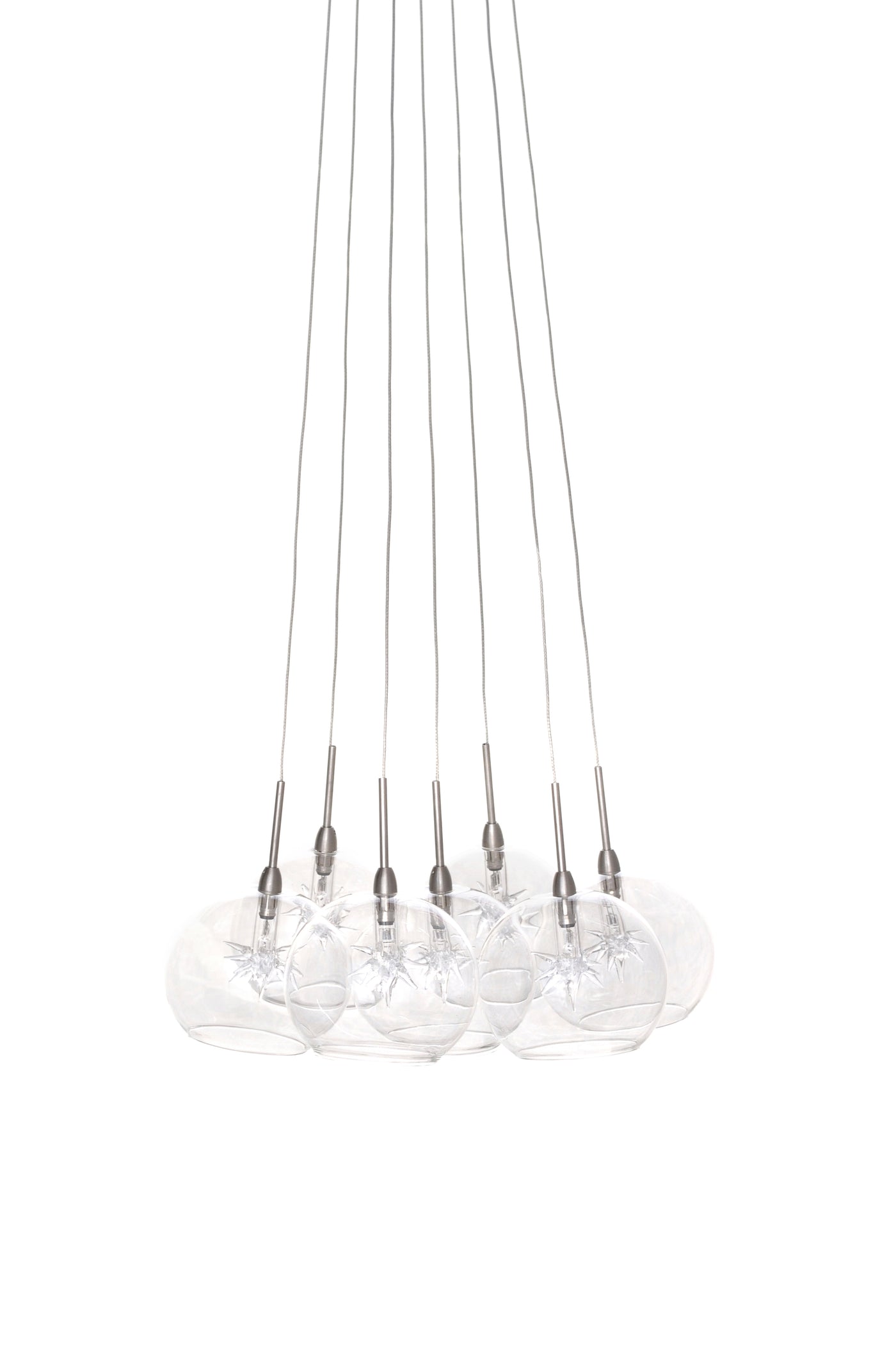  Starburst 7-Light Pendant E20114-24 Single-Tier Chandelier