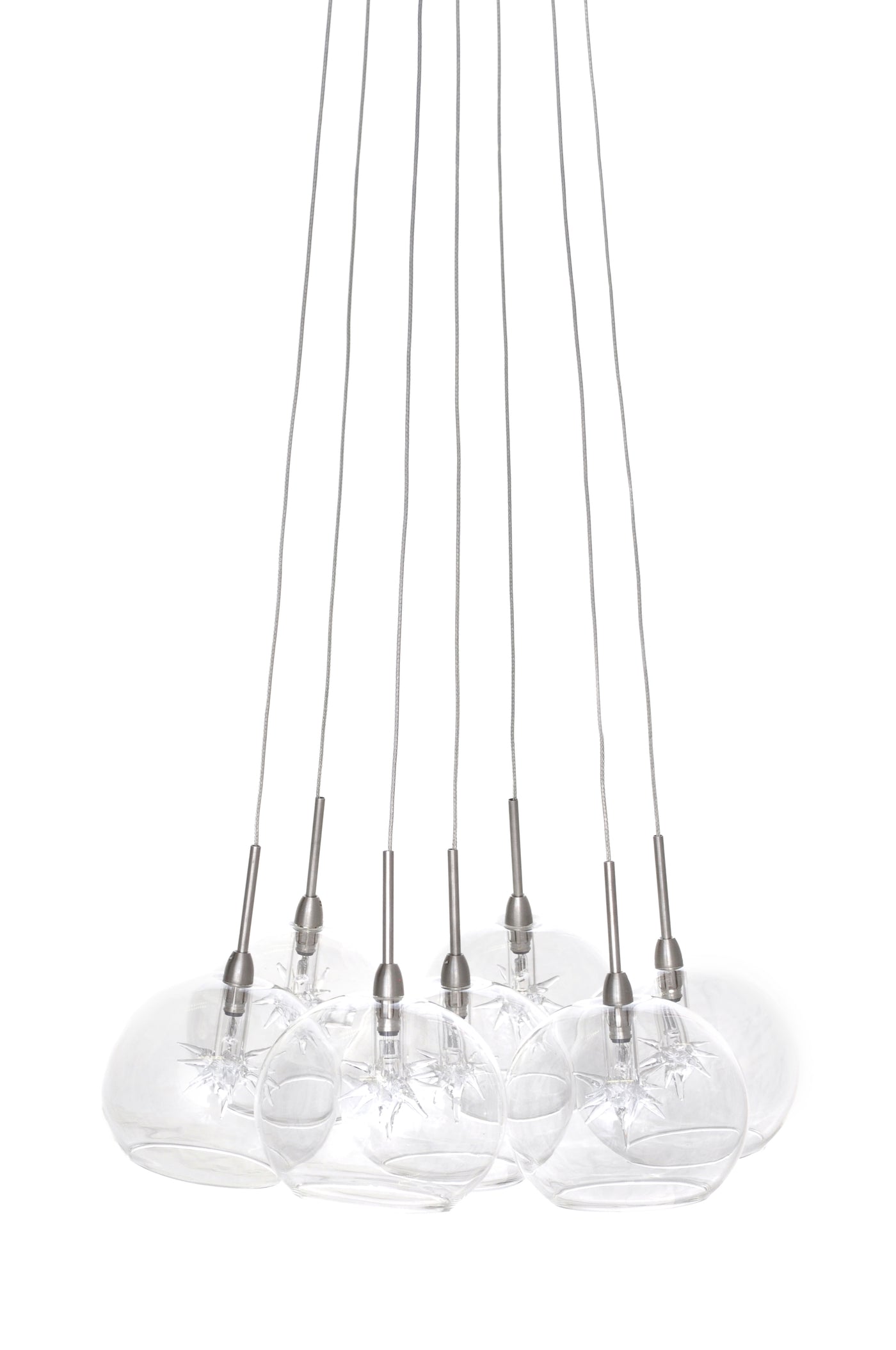  Starburst 7-Light Pendant E20114-24 Single-Tier Chandelier