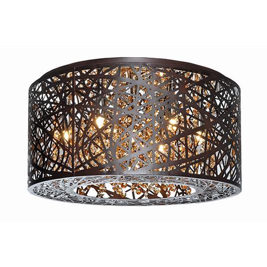 Inca 7-Light Flush Mount W/LED Bulb