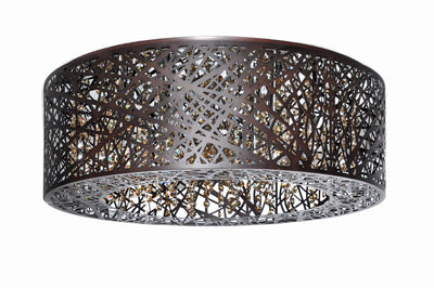  Inca 9-Light Flush Mount E21301-10BZ 
