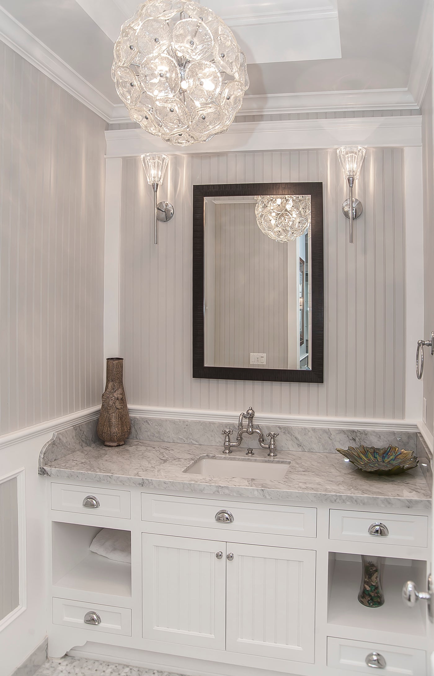  Fiori 20-Light Pendant E22094-28 Single-Tier Chandelier