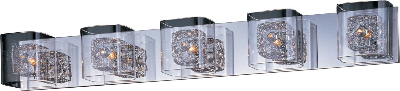  Gem 5-Light Bath Vanity with PC Shade E22835-18PCPC 