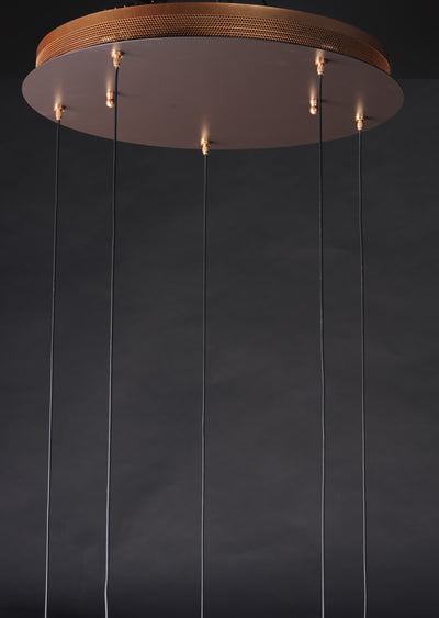  Bella 5-Light LED Pendant E23153-126BRZGLD Suspension Chandelier