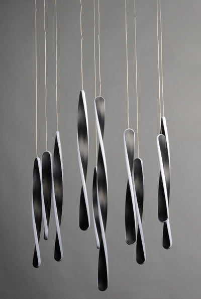  Pirouette 10-Light LED Pendant E24156-BK 
