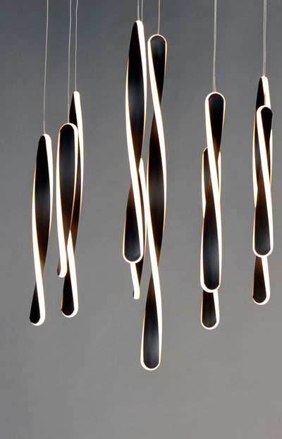  Pirouette 10-Light LED Pendant E24156-BK 