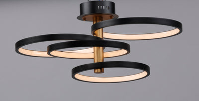  Hoopla LED Pendant E24324-BKGLD Suspension Pendant