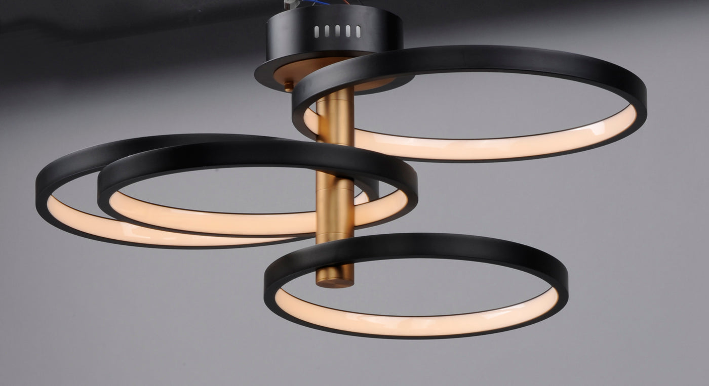 Hoopla LED Pendant E24324-BKGLD Suspension Pendant