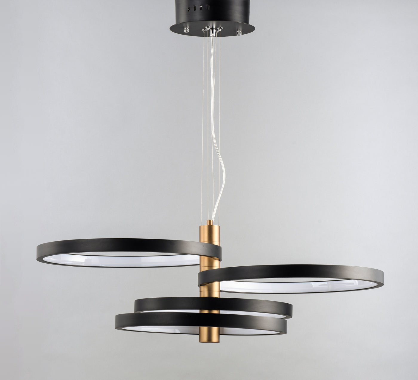  Hoopla LED Pendant E24326-BKGLD Suspension Pendant