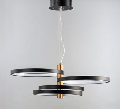  Hoopla LED Pendant E24326-BKGLD Suspension Pendant