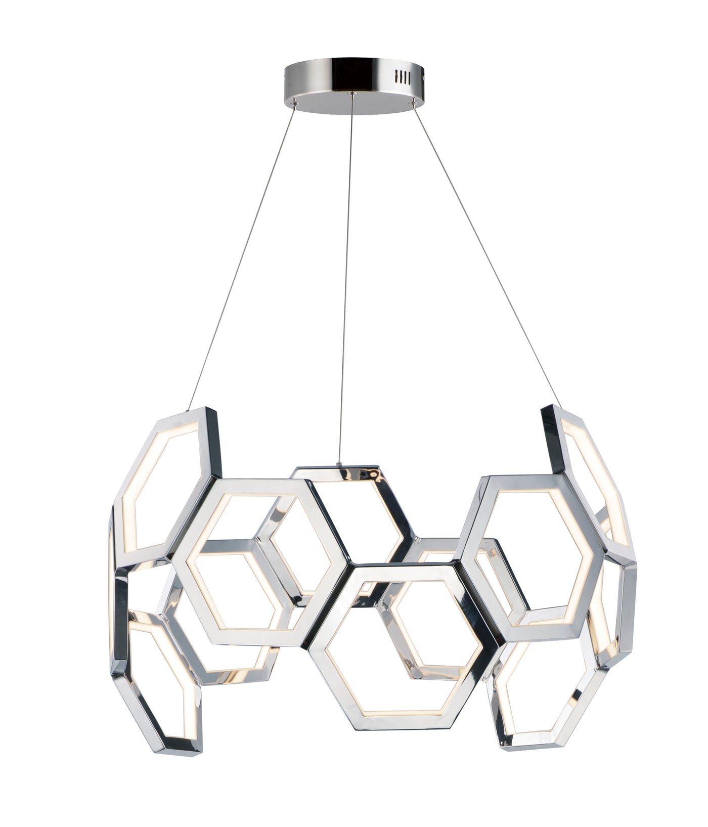  Polygon LED Pendant E24893-PC Chandelier