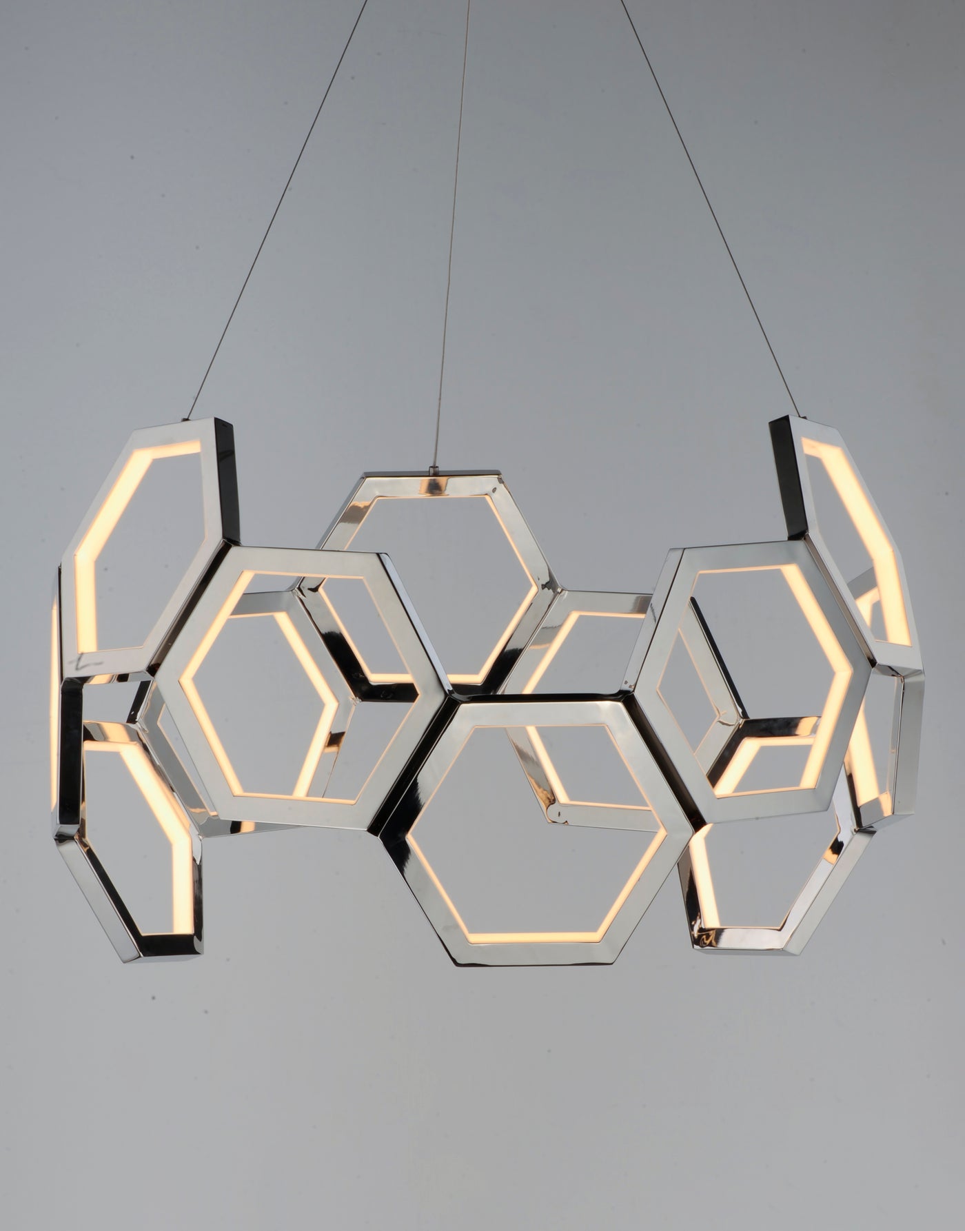  Polygon LED Pendant E24893-PC Chandelier