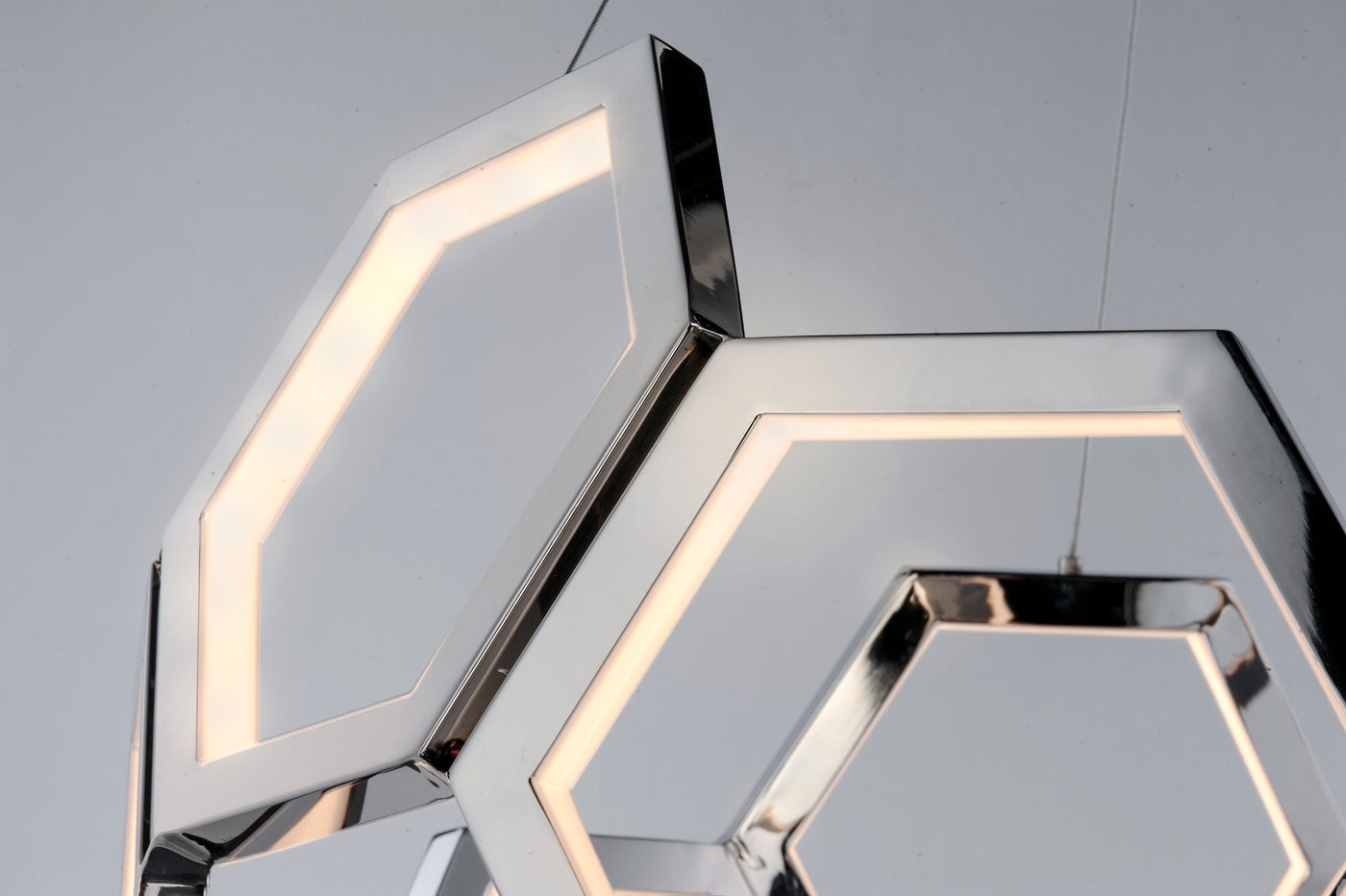 Polygon LED Pendant E24893-PC Chandelier
