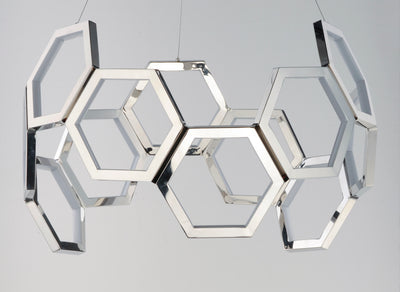 Polygon LED Pendant E24893-PC Chandelier