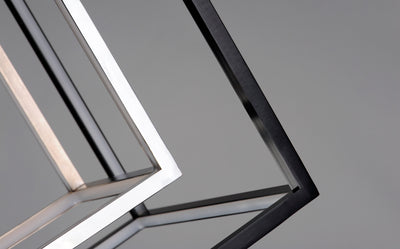  4 Square 2-Light LED Pendant E30584-BKPC Mini Chandelier