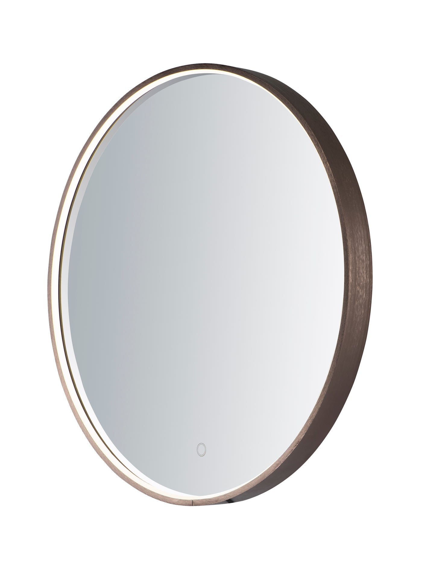  LED Round Mirror E42016-90BRZ Decor