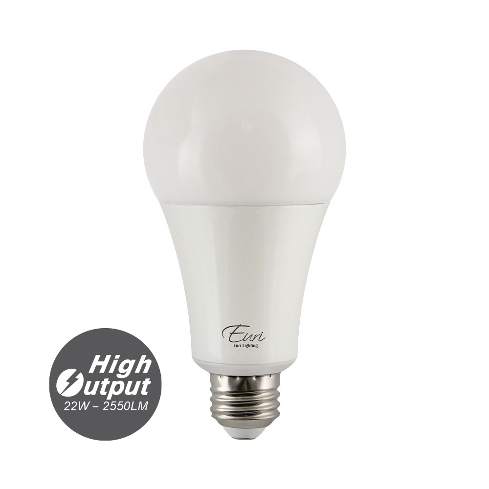 25PK LED A21 Bulb, 22 Watt, 120V, 2550 Lumens, 2700K, 3000K, 4000K, 5000K