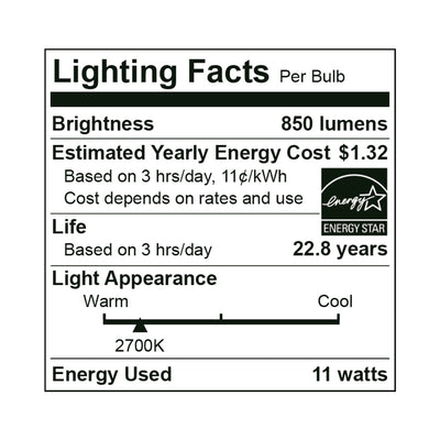 LED PAR30 Bulb, 11 Watt, 120V, 850 Lumens, 2700K, 3000K, 4000K, 5000K