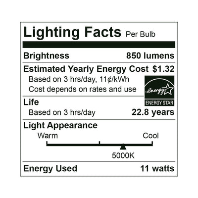 LED PAR30 Bulb, 11 Watt, 120V, 850 Lumens, 2700K, 3000K, 4000K, 5000K
