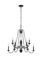F3206/10AF, Ten Light Chandelier , Boughton Collection