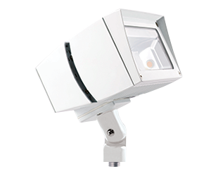 LED Flood Light, 80W, 120-277V, White Finish