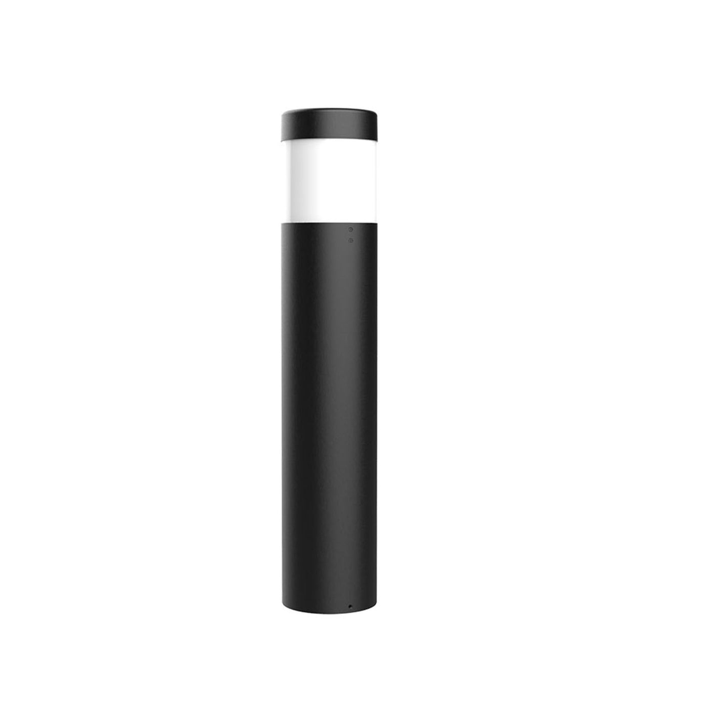 8" Flat Frosted Bollard, 120-277V, 4000K or 5000K, Wattage Selectable, Black or Bronze