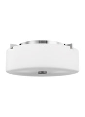 Small Two Light Flush Mount Finish: Chrome - FM313EN3/CH