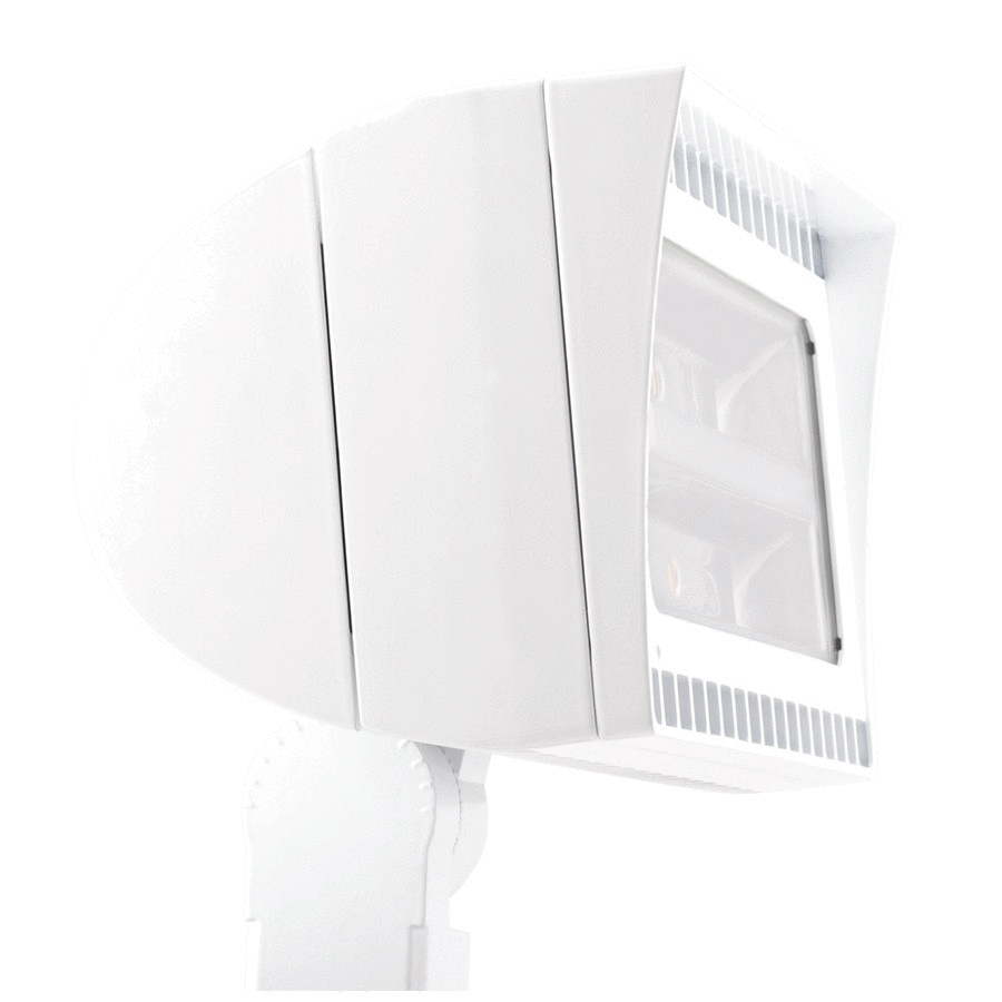 LED Flood Light, 105W, 120-277V, White, Slipfitter Mount
