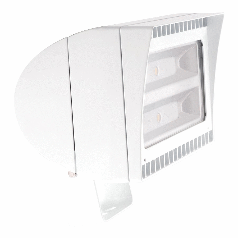 LED Flood Light, 105W, 120-277V, White, Trunion Mount