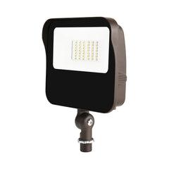 LED Flood Light, 27W, 3800 Lumens, 120-277V, CCT Selectable, Dark Bronze