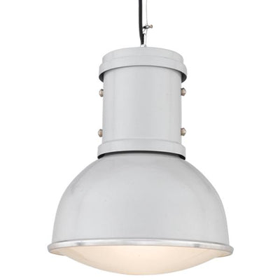 Hi-Lite Pendant, Galileo Collection, 16" w/ Brushed Aluminum Finish and Frosted Smooth Domed Lens