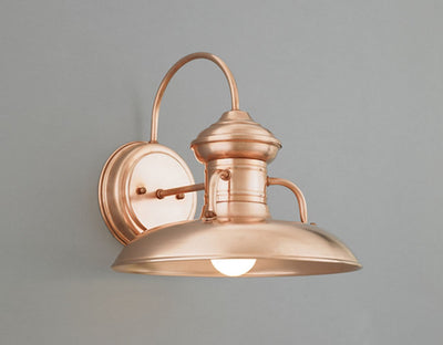 Hi-Lite Radial Shade Sconce - 12" (shown w/ Raw Copper finish)