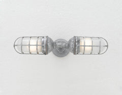 Hi-Lite 2-Light Boat Dock Vapor Jar W2B with Cast or Wire Guard (Available in multiple color finishes)