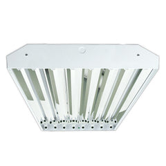 8 Lamp Linear High Bay Fixture, LED T8 Tube Ready, Single End Power, 120-277V