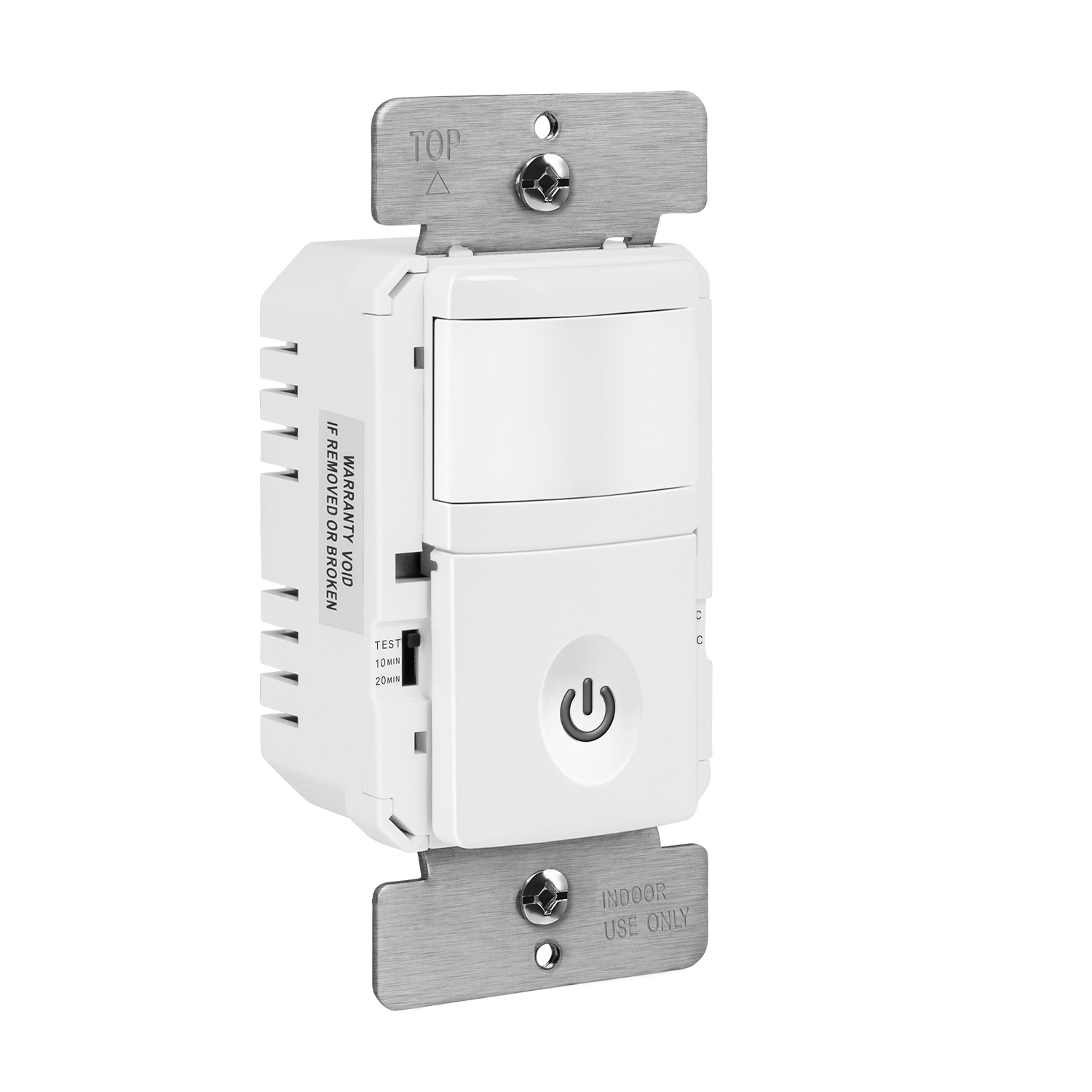 8PK 180° PIR Vacancy Motion Sensor Wall Switch, Single Pole