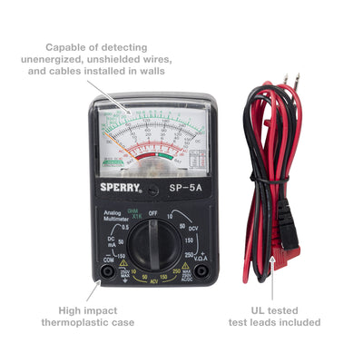 Sperry Instruments HSP5 12 Range Analog Multi-Tester