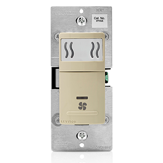Humidity Sensor and Fan Control, Single Pole, 600W Incandescent, 150W LED/CFL, Ivory Color