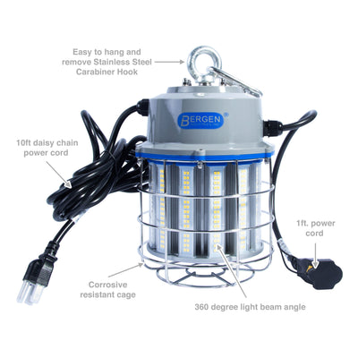 Bergen Industries K5100 High Bay Temp Light 100w LED, IP65, 13,000lm, 5000k