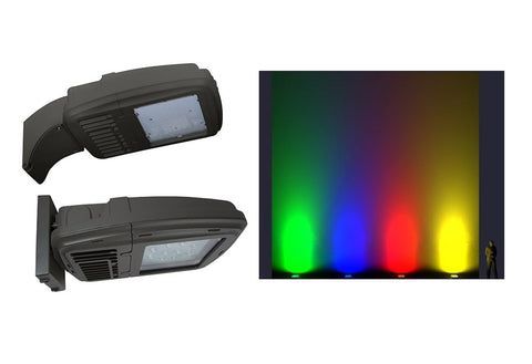 LED Static Color Mini Spot Light, 37 watt, Blue, Green, Red or Amber CCT