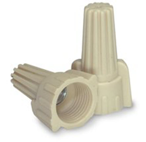 King Innovation 67081 Contactor's Choice Wing Connector, Tan; 500/Bag