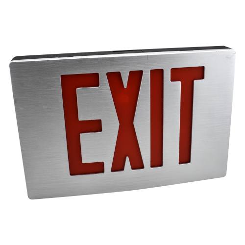 Cast Exit Sign LED Thin Die-Cast Exit Sign with Backup Battery | Warehouse-Lighting.com