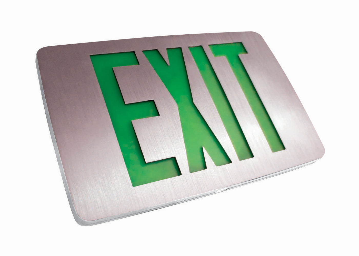 Exit Sign Mini LED Thin Die-Cast Exit Sign with Emergency Backup - WHL-KZXTEU1RWEM ...