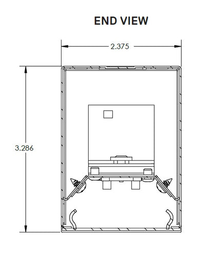 8 Foot LED Surface or Pendant Mount Linear Fixture, RBGW Color Changing, 54 or 108 Watt, White Finish