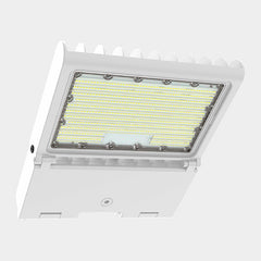 LED High Lumen Area/Parking Lot Light, Selectable Wattage 50/80/100/150, Selectable CCT, 120-277V, White Finish