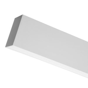 8 Foot Linear Architectural Pendant,120-277V, Wattage and CCT Selectable, Black, Silver or White Finish