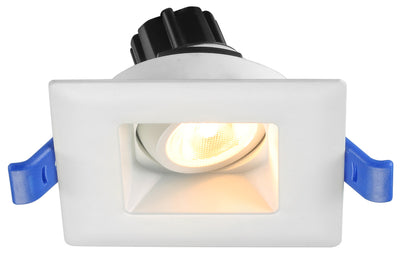 2″ Square Regressed Gimbal LED, 5.5W, Multiple CCT and Finishes