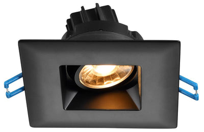 3″ Square Regressed Gimbal LED, 7.5W, Dim to Warm and Multiple Finishes